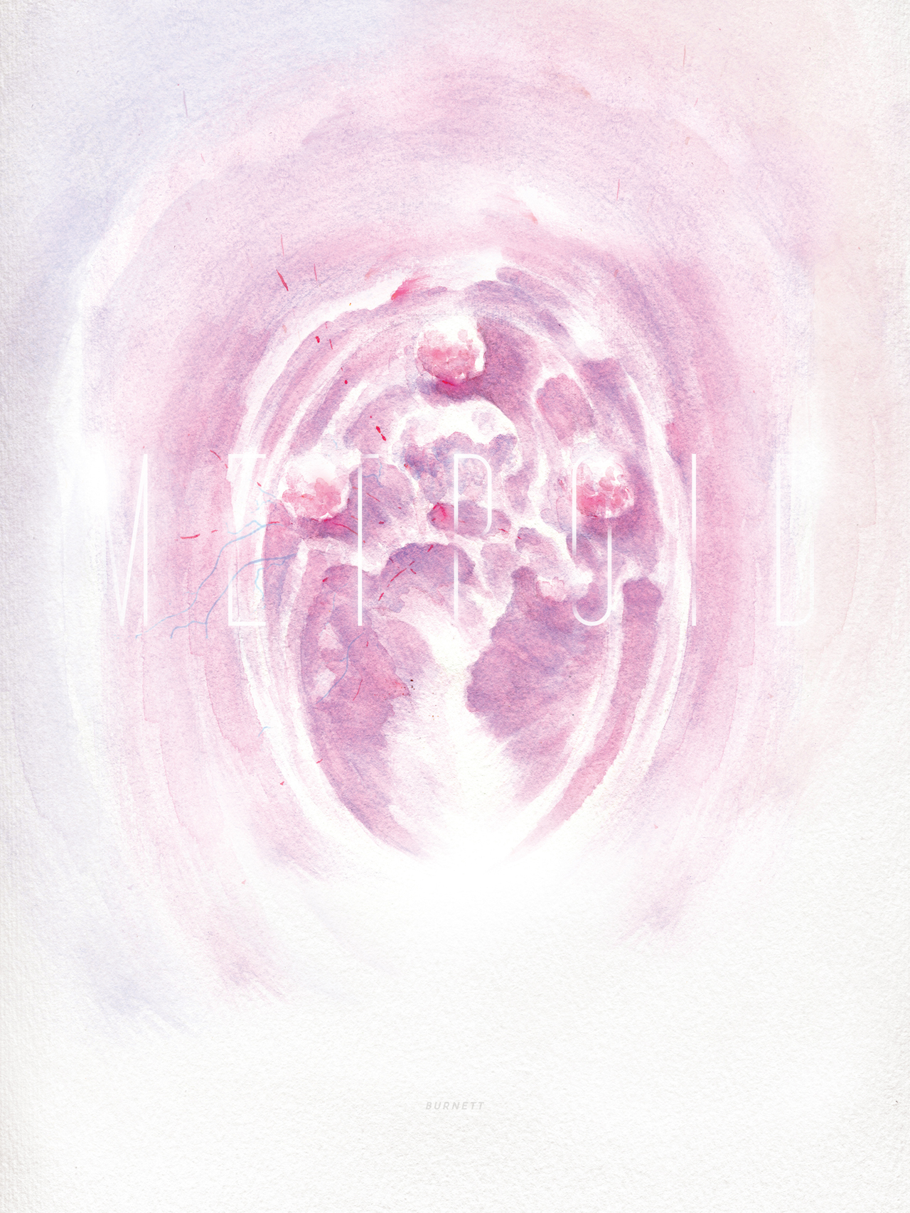 Metroid Poster watercolor abstract painting for sale main