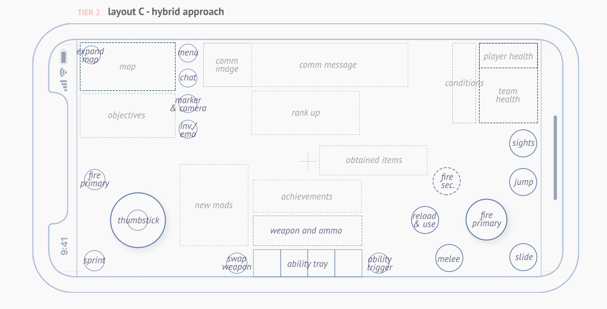 video game UI Artist mobile wireframe Wf1