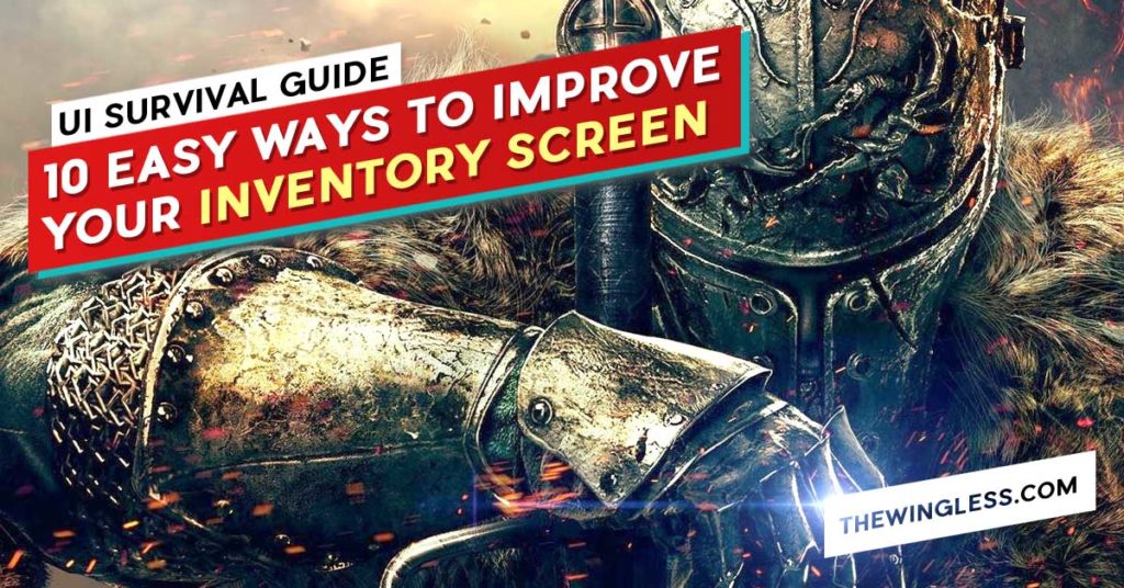 Blog Cover Game UI UX Design Course cover dark souls inventory