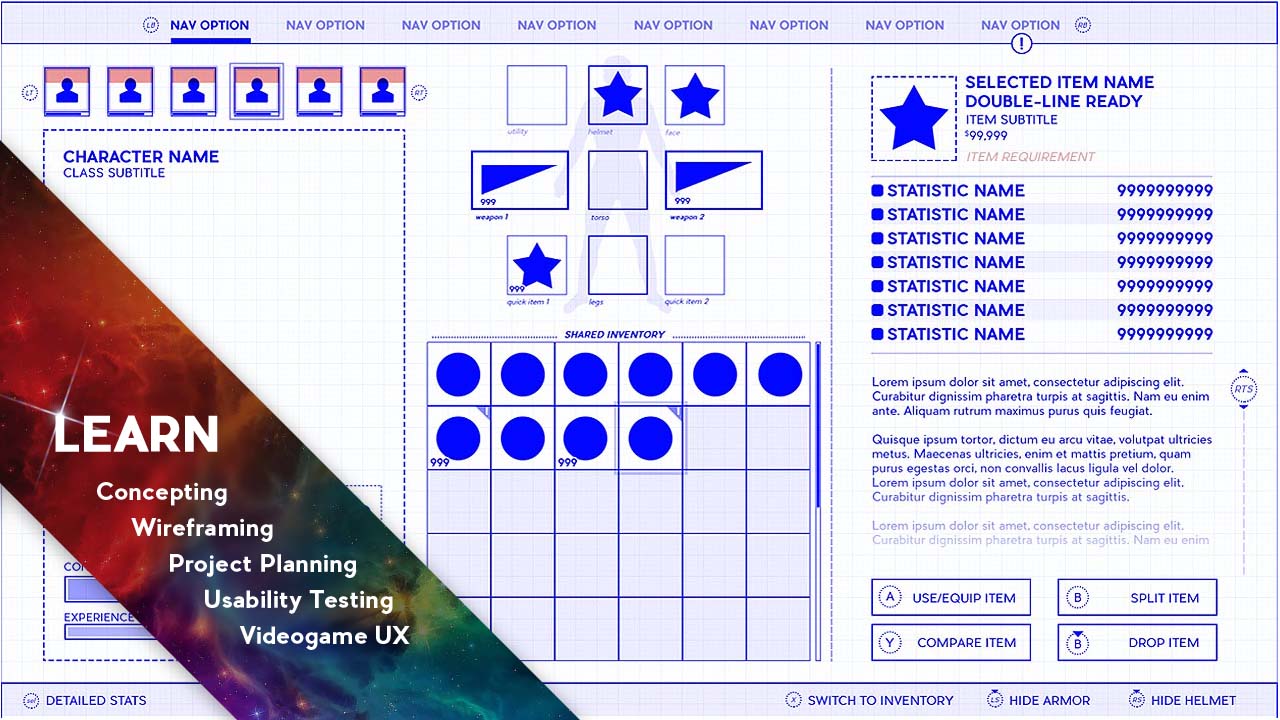 UI UX design Mentorship Wireframe example