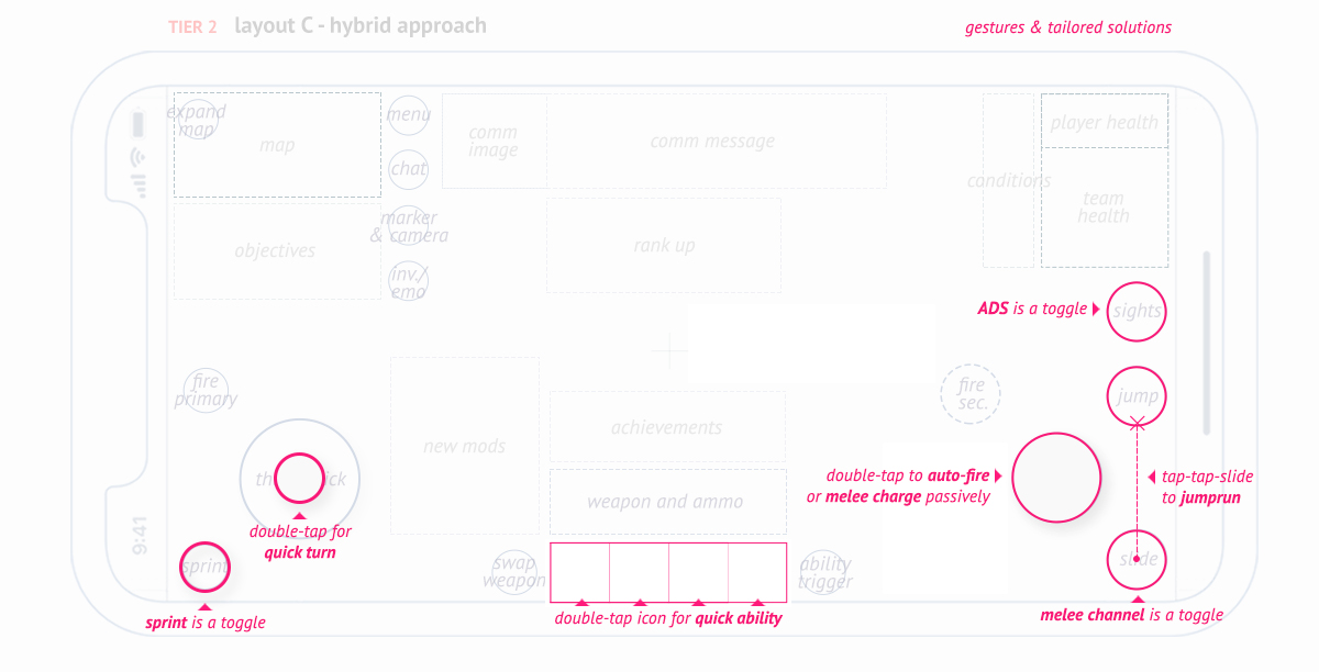 FREE Game UI Design Course Game Wireframe Example Warframe Mobile