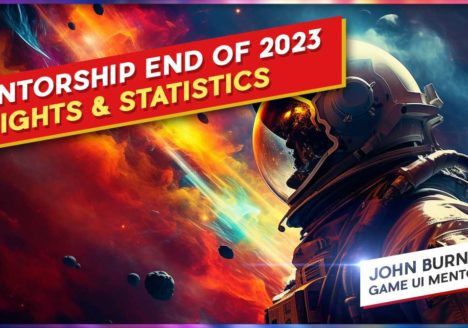 FREE Game UI Design Course Blog 2023 statistics cover