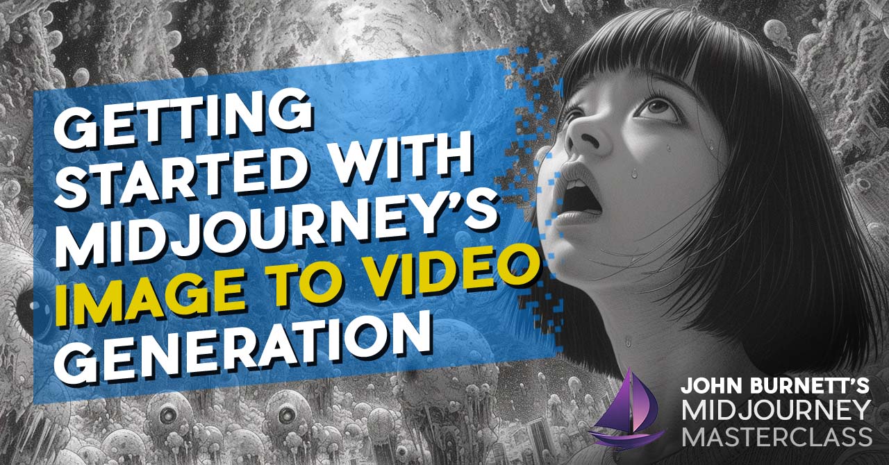 Blog_MJ_GettingStartedWithImageToVideo FREE Midjourney Tutorial 2025 Getting started with Midjourney's image to video generation Thumbnail
