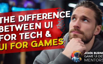 Game UI Design Mentorship the difference between ui for tech and ui for games