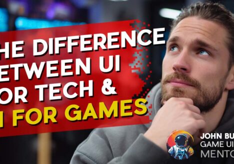 Game UI Design Mentorship the difference between ui for tech and ui for games
